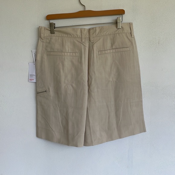 Pacsun men’s khaki pleated shorts size 32 NWT & exterior zipper pocket - Picture 2 of 5